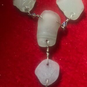 Chic Silver and White Necklace